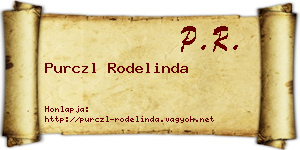 Purczl Rodelinda névjegykártya